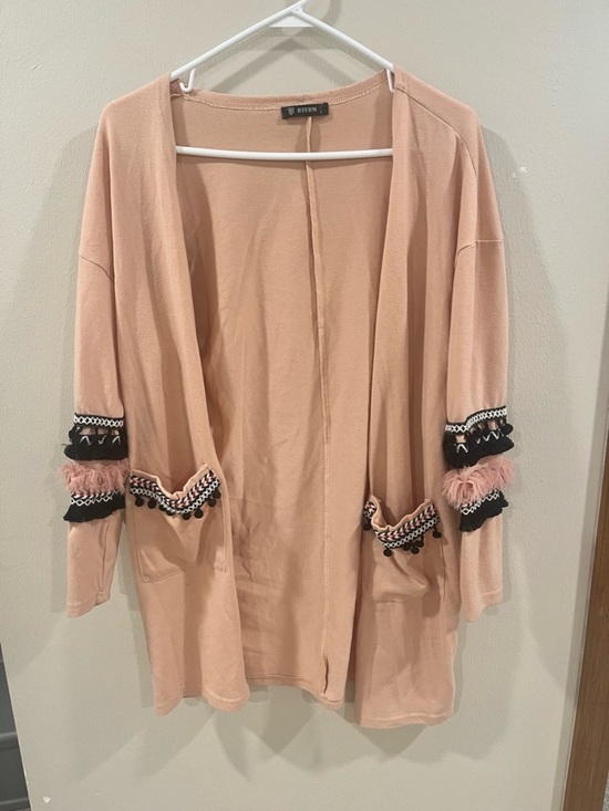 BTFBM Sweaters - BTFBM Boho Tassel Open Front Cardigan - Small
